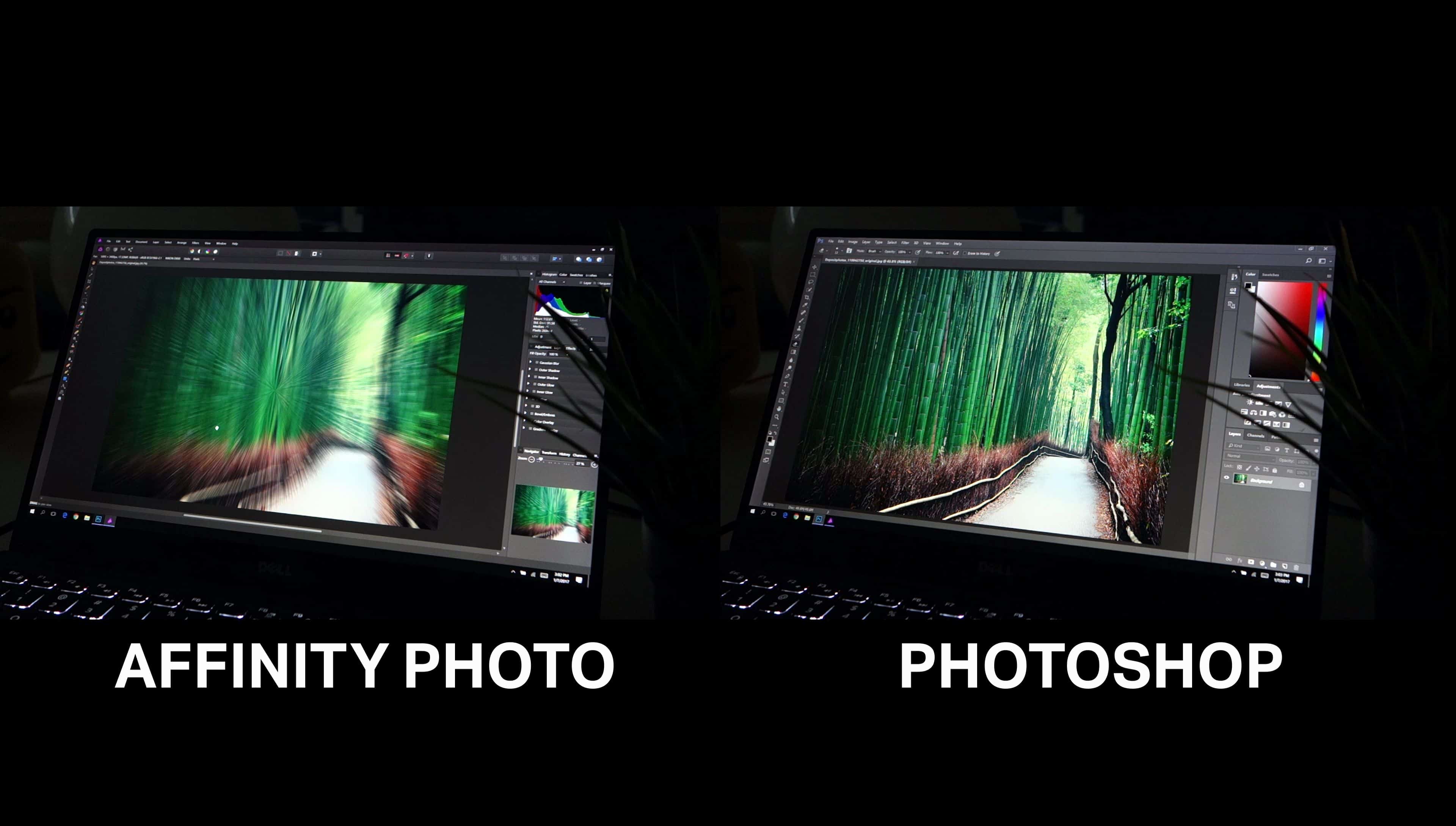 Affinity Photo vs Benchmark Denny's Tips